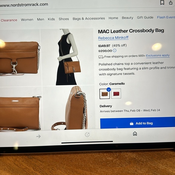 Rebecca Minkoff large Mac leather Bag. Camel colored. - Picture 12 of 16